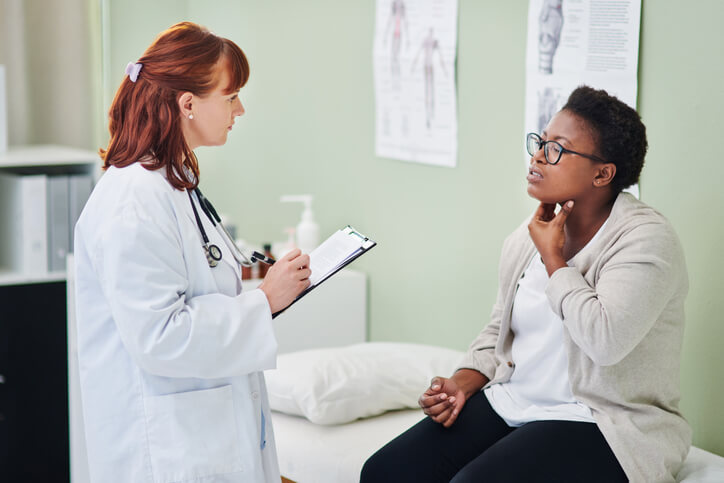 internal medicine doctor talking to patient